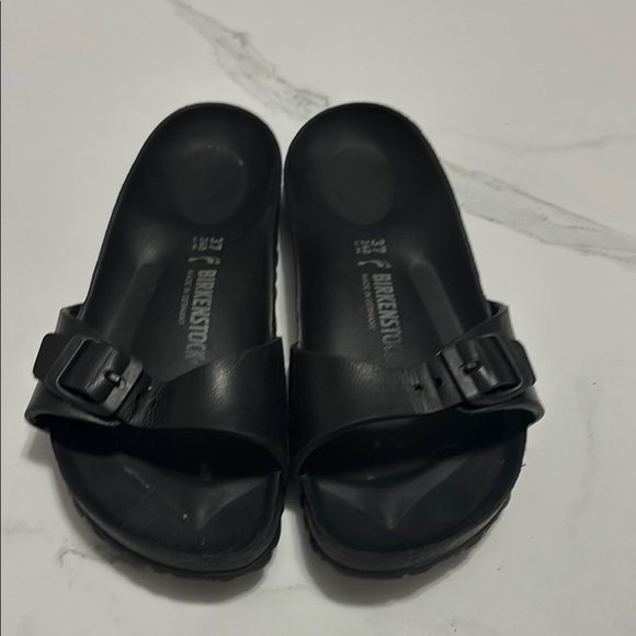 Birkenstock Black Slide Sandals - Picture 1 of 4